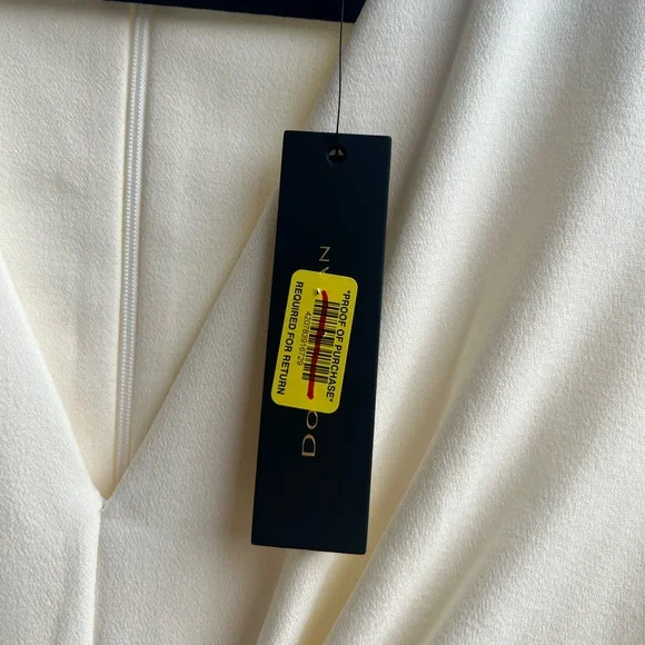 🆕 Donna Karan New York Ivory Sheath Dress Midi Work Wedding S2 S6 S8 S10 Office - Picture 10 of 16
